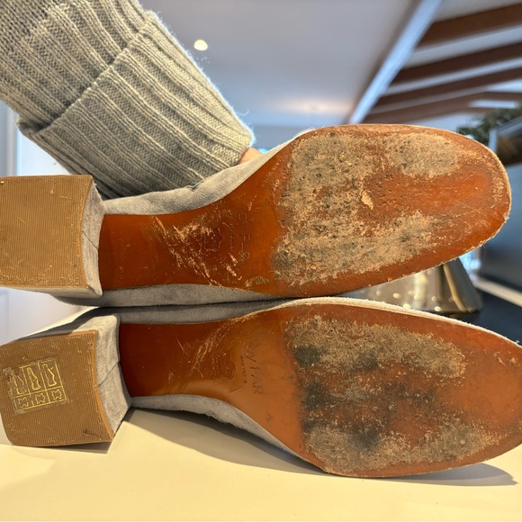 By Far Suede Ankle Boots in light blue/ gray. As seen in Vogue. - Picture 4 of 5